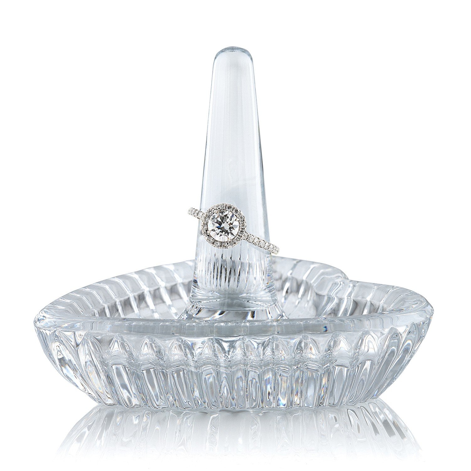 Crystal Heart-Shaped Ring Holder