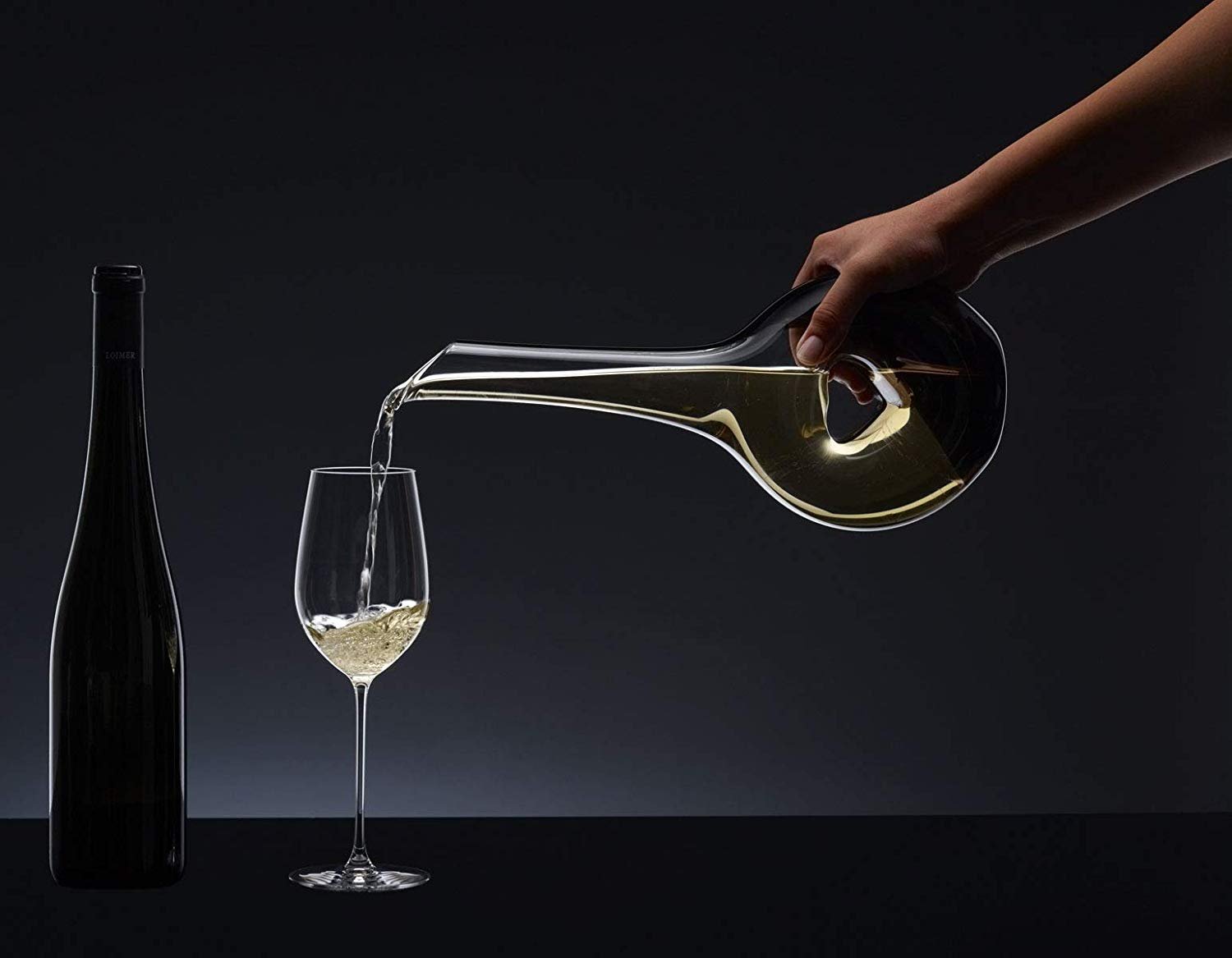 Crystal Heart Shaped Wine Decanter