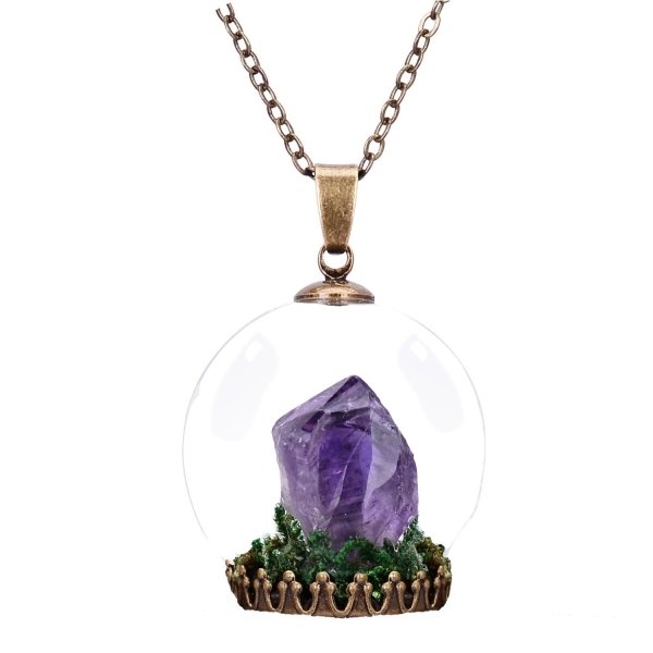 Crystal Stone Pendant Necklace