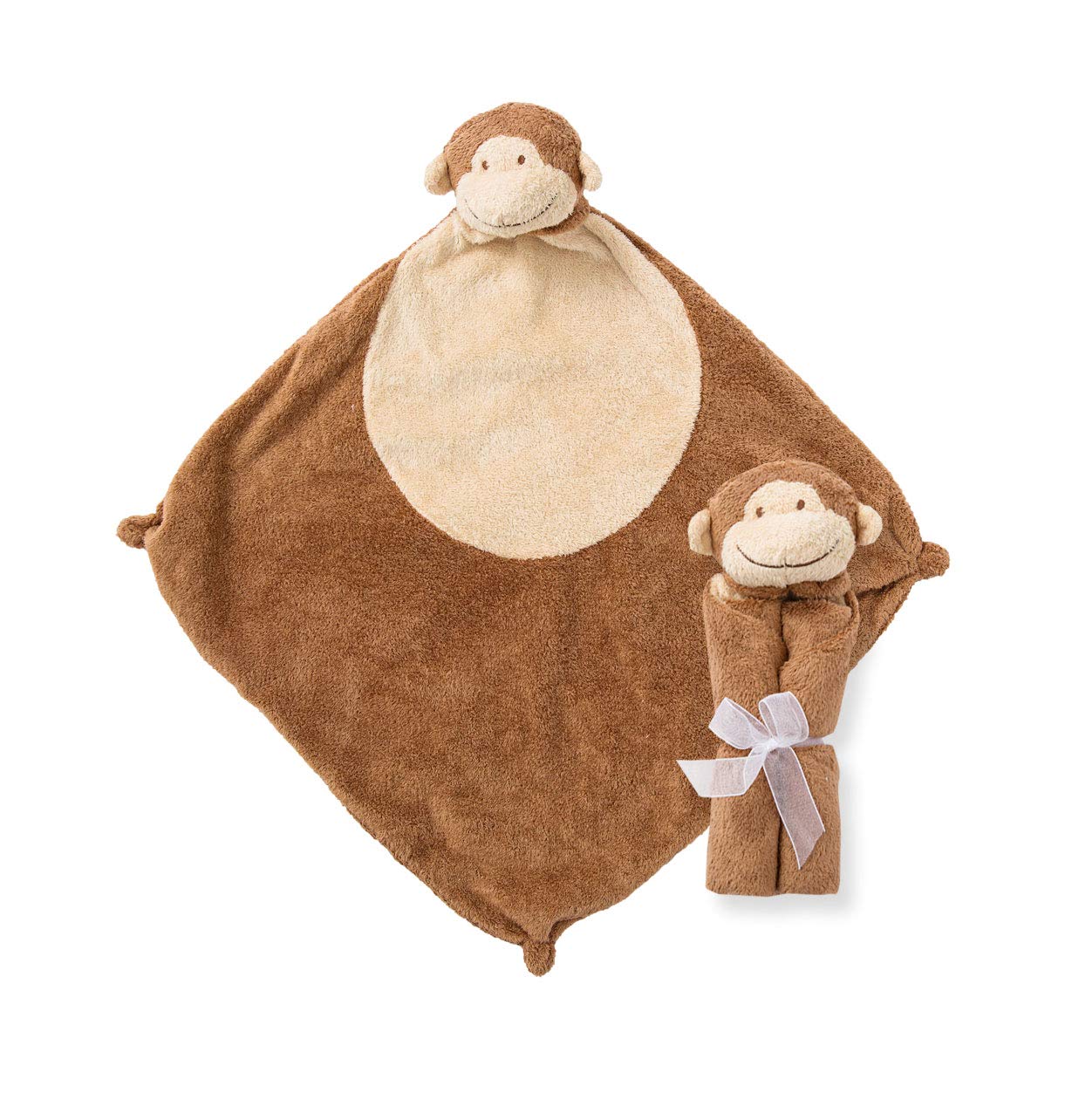 Cuddle Twins Monkey Blanket Set