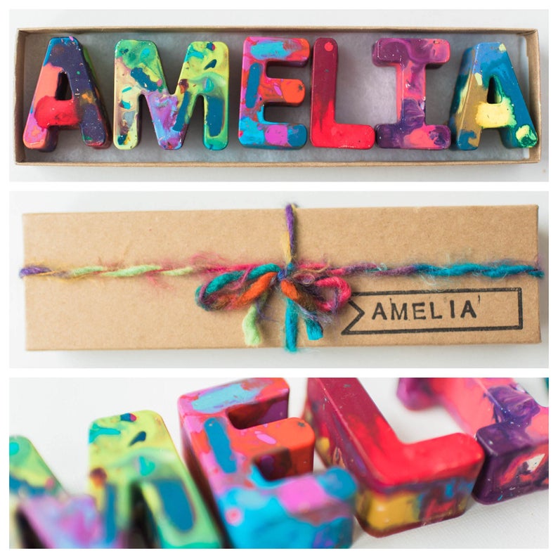 Custom Alphabet Name Crayons