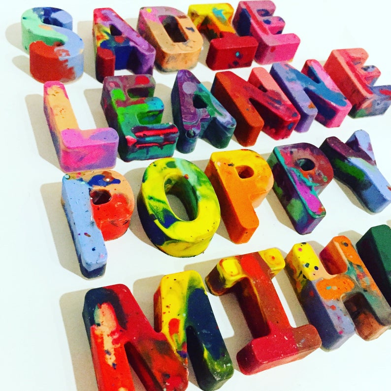 Custom Alphabet Name Crayons
