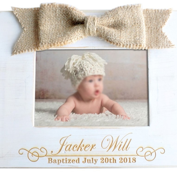 Custom Baptism Picture Frame