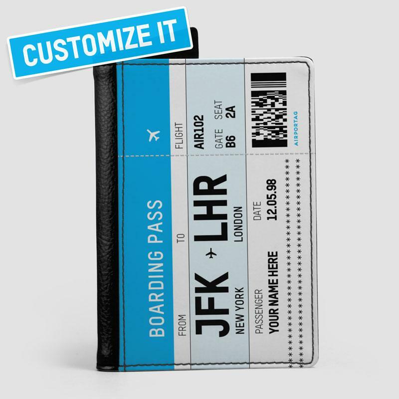 Custom Boarding Pass Passport Cover