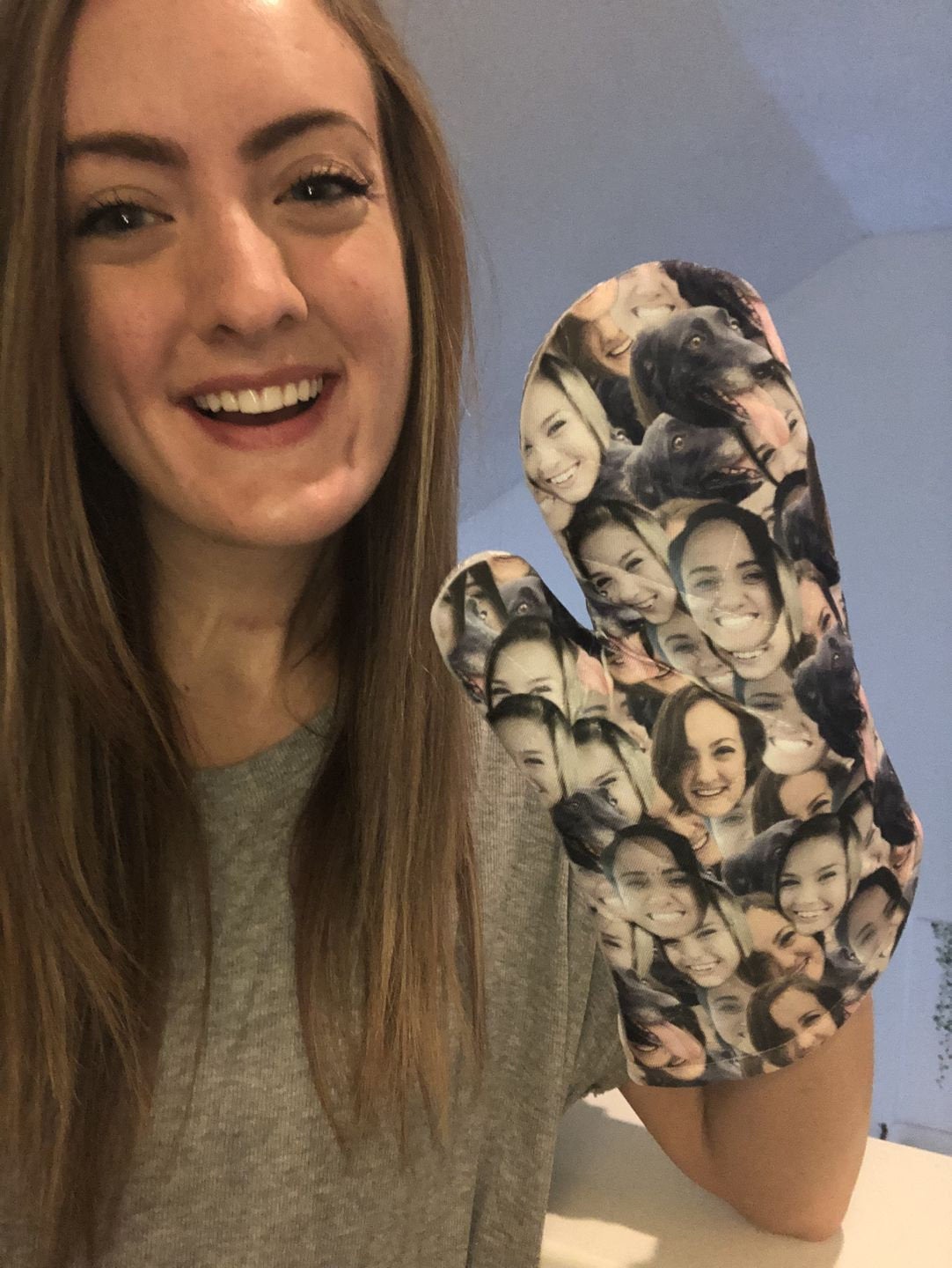 Custom Face Oven Mitt