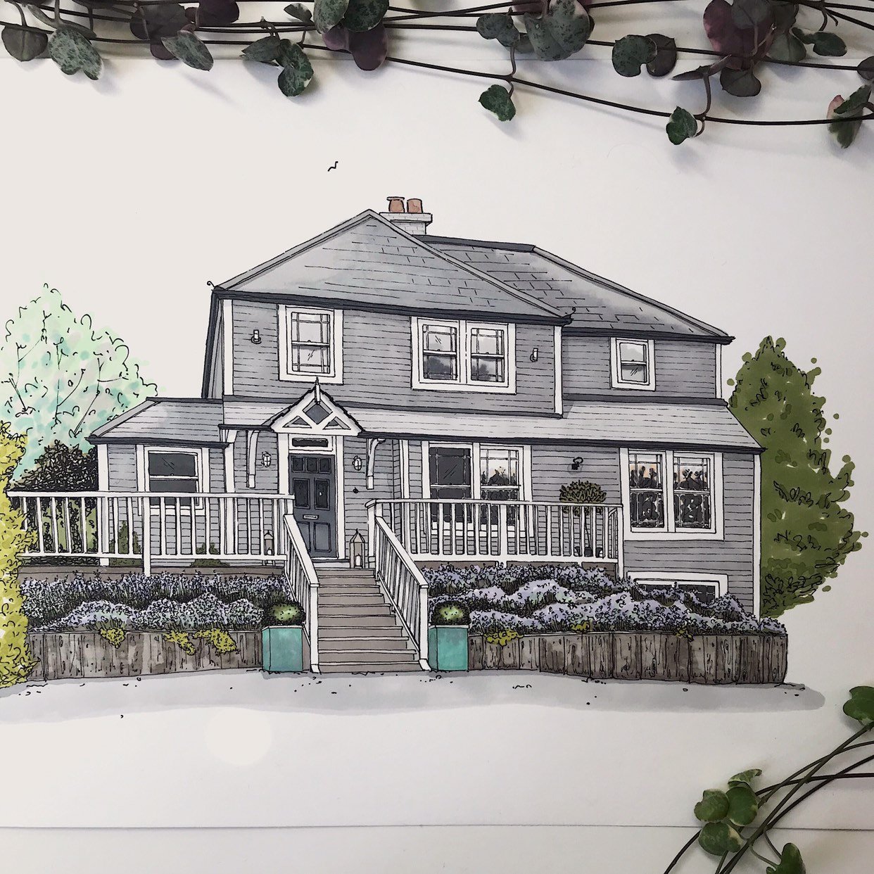 Custom House Portrait