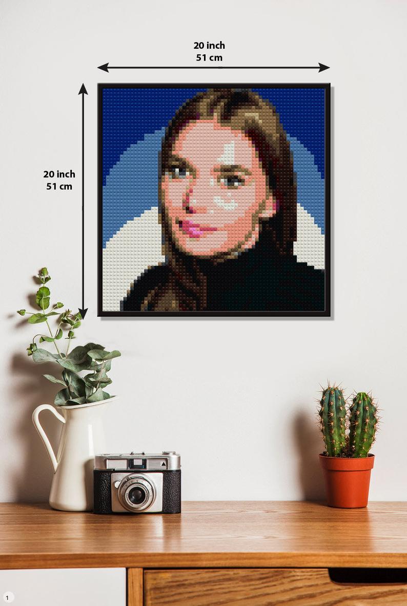  Custom Lego Mosaic Portrait