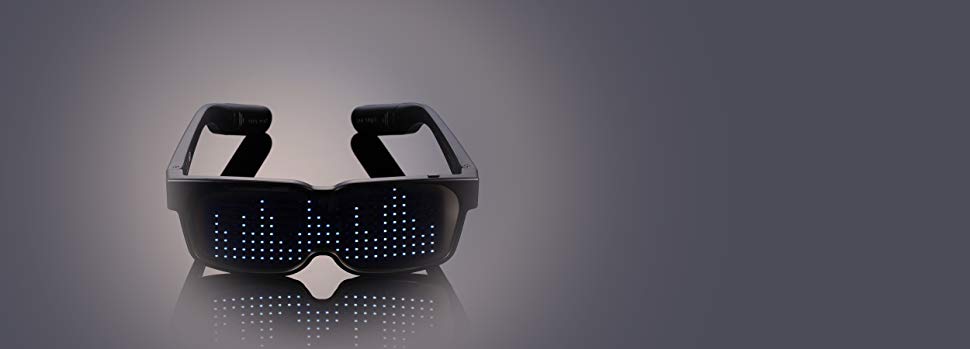 Customizable Bluetooth LED Glasses for Raves