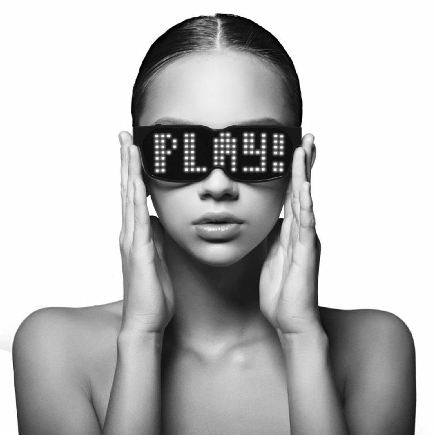 Customizable Bluetooth LED Glasses for Raves