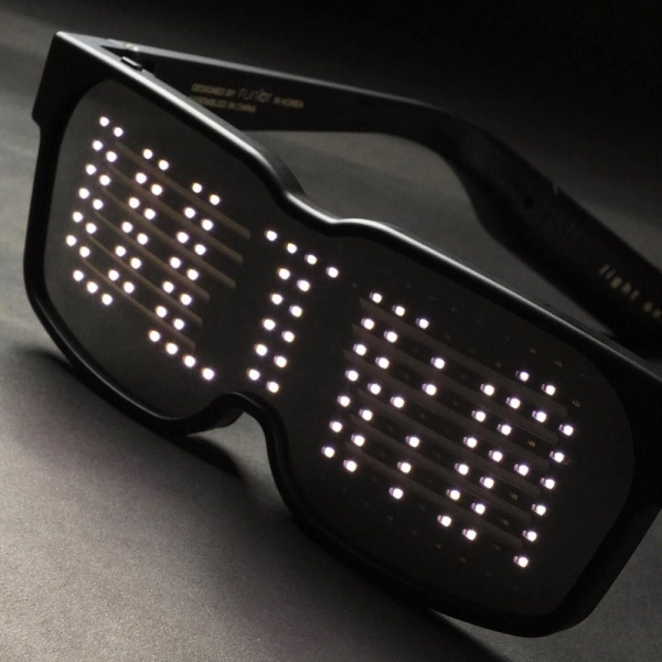 Customizable Bluetooth LED Glasses for Raves