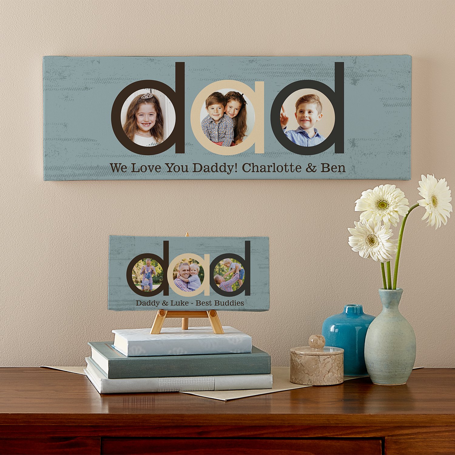 DAD Photo Message Canvas