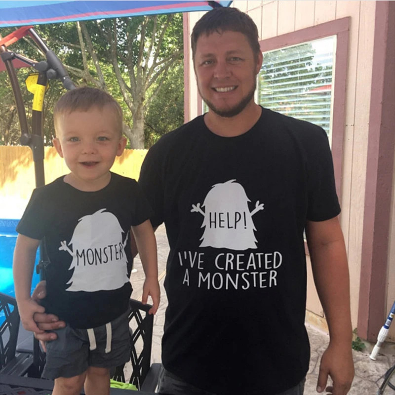 Daddy and Me I have Created a Monster T-Shirt