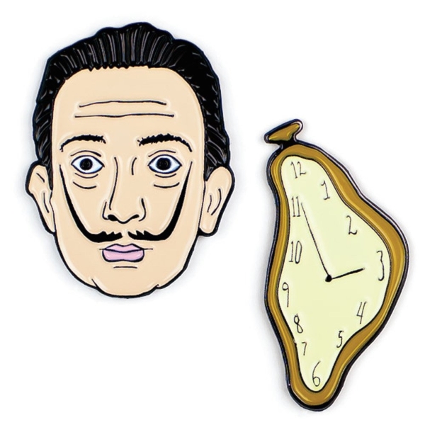 Dali and Watch Enamel Pin Set