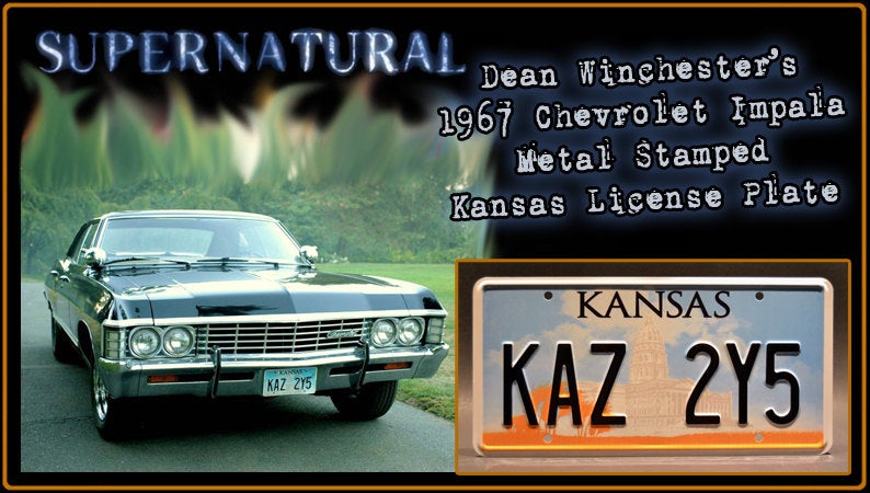  Dean Winchester’s Replica Prop License Plate