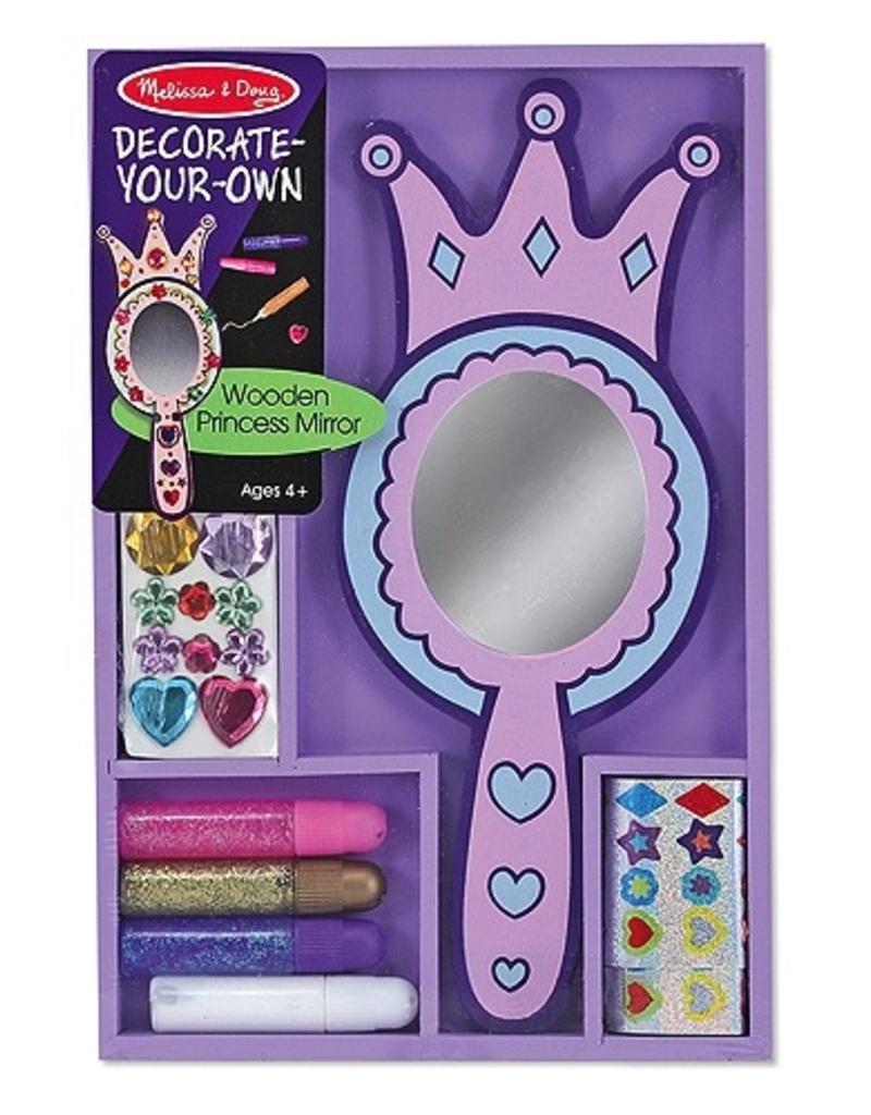 Decorate Your Own Wooden Princess Mirror Craft Kit Topix