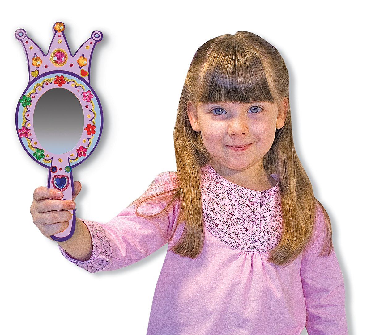 Decorate-Your-Own Wooden Princess Mirror Craft Kit