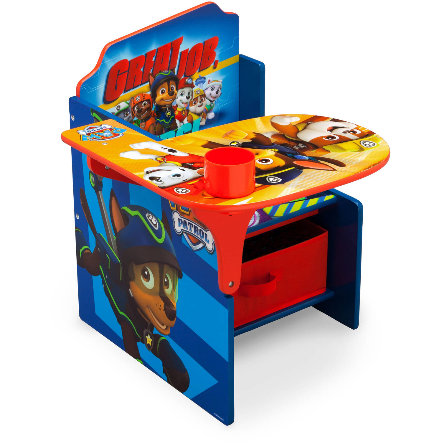 Paw Patrol Chair Desk With Storage Bin