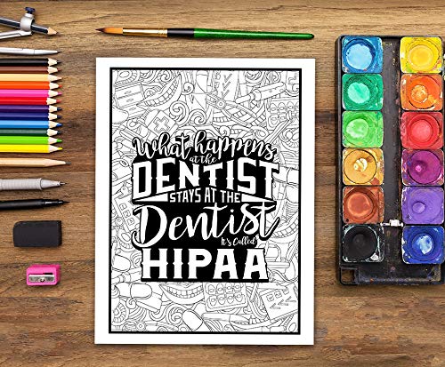 Dental Life: A Snarky Coloring Book for Adults