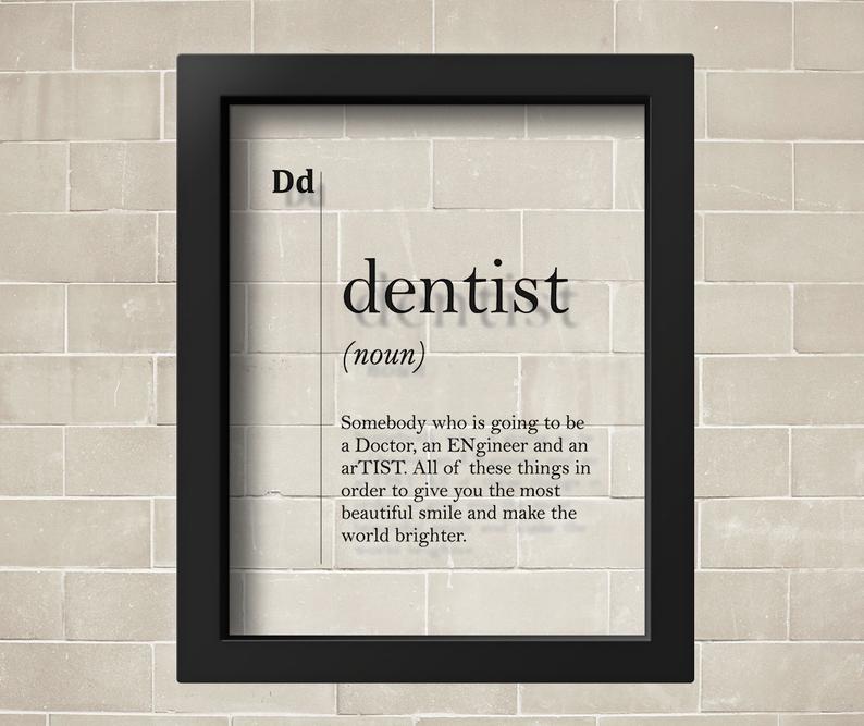 dentist-definition-poster-giftopix