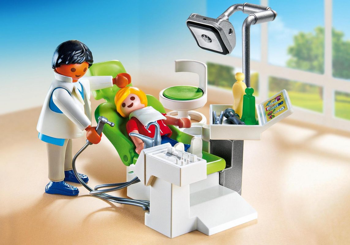 Dentist with Patient Construction Gift Set