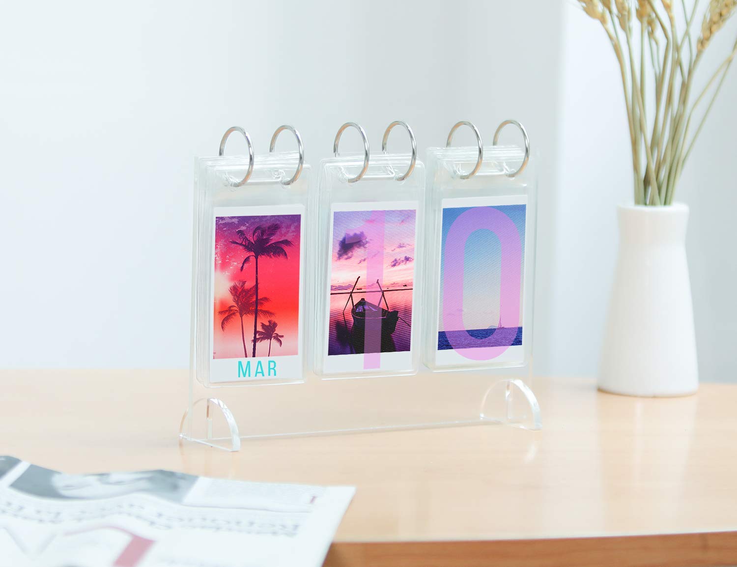 Desk Calendar Style Photo Album for Instax Mini Giftopix