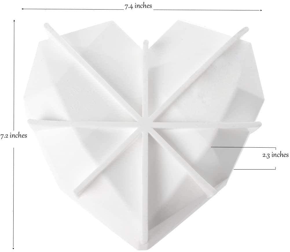 Diamond Heart Silicone Cake Mold