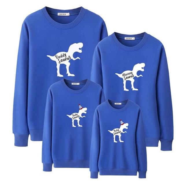 Dinosaur Family Matching Sweatshirts