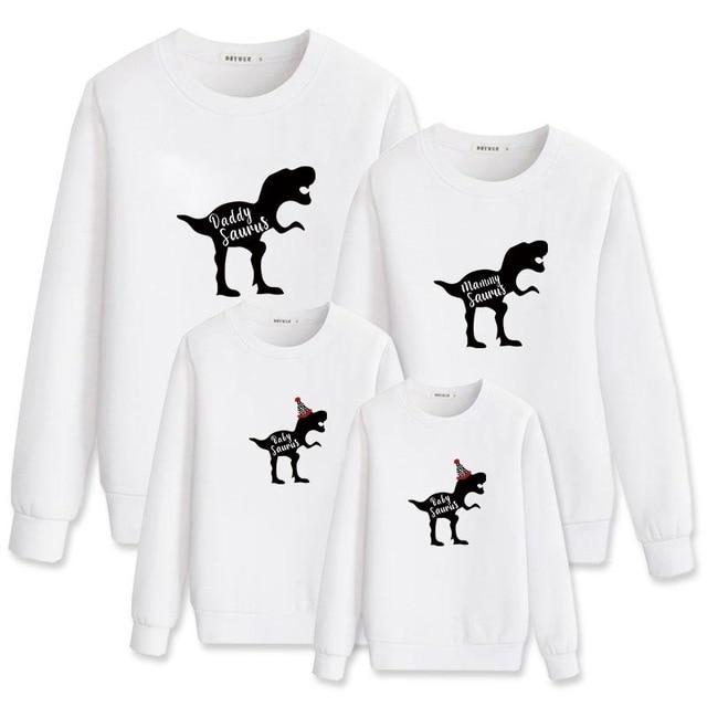 Dinosaur Family Matching Sweatshirts