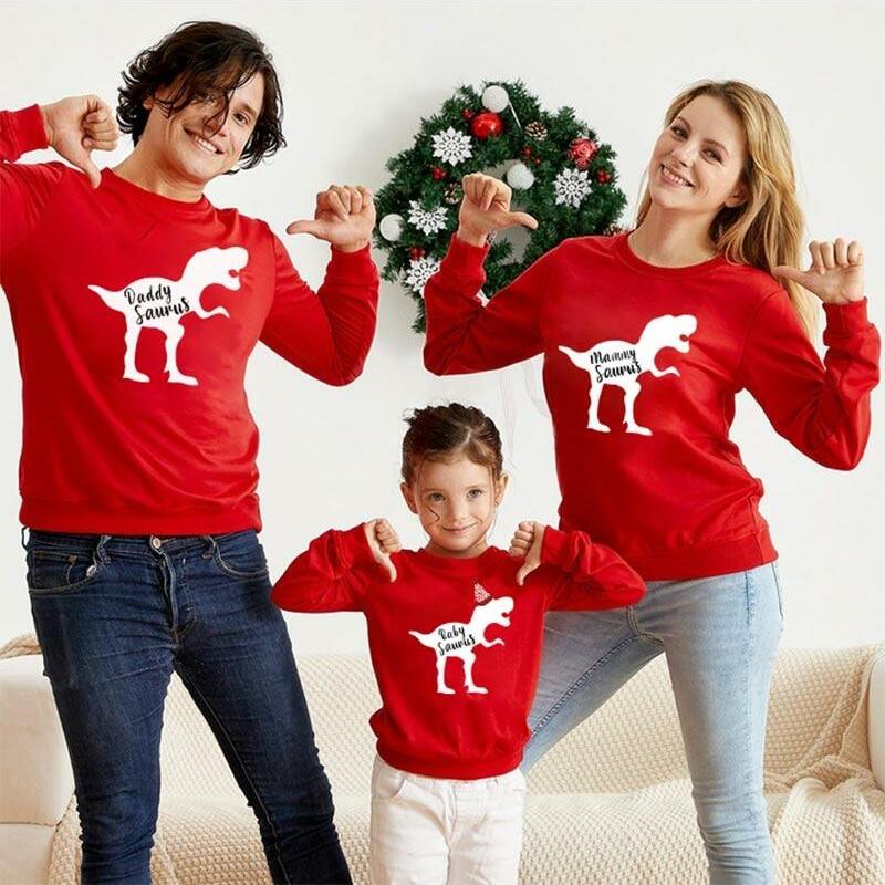 Dinosaur Family Matching Sweatshirts