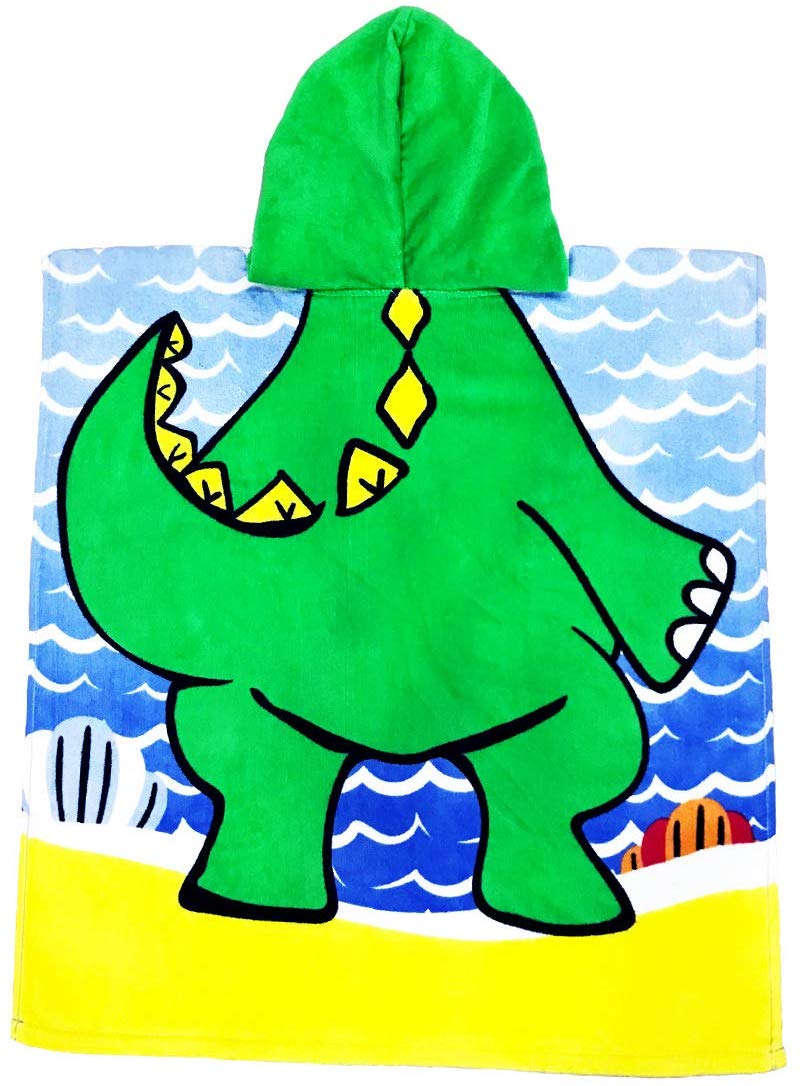 Dinosaur Hooded Towel for Kids