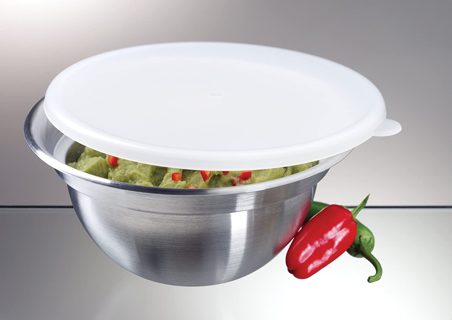 Dip-On-Ice Stainless-Steel Serving Bowl