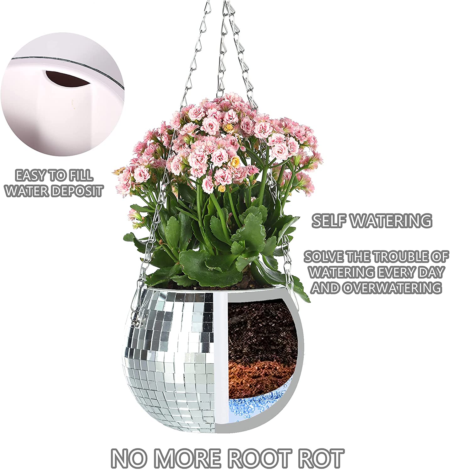 Disco Ball Planter