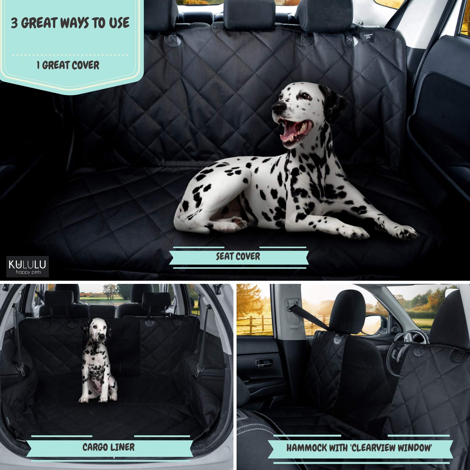 Dog Car Seat Cover Hammock Style