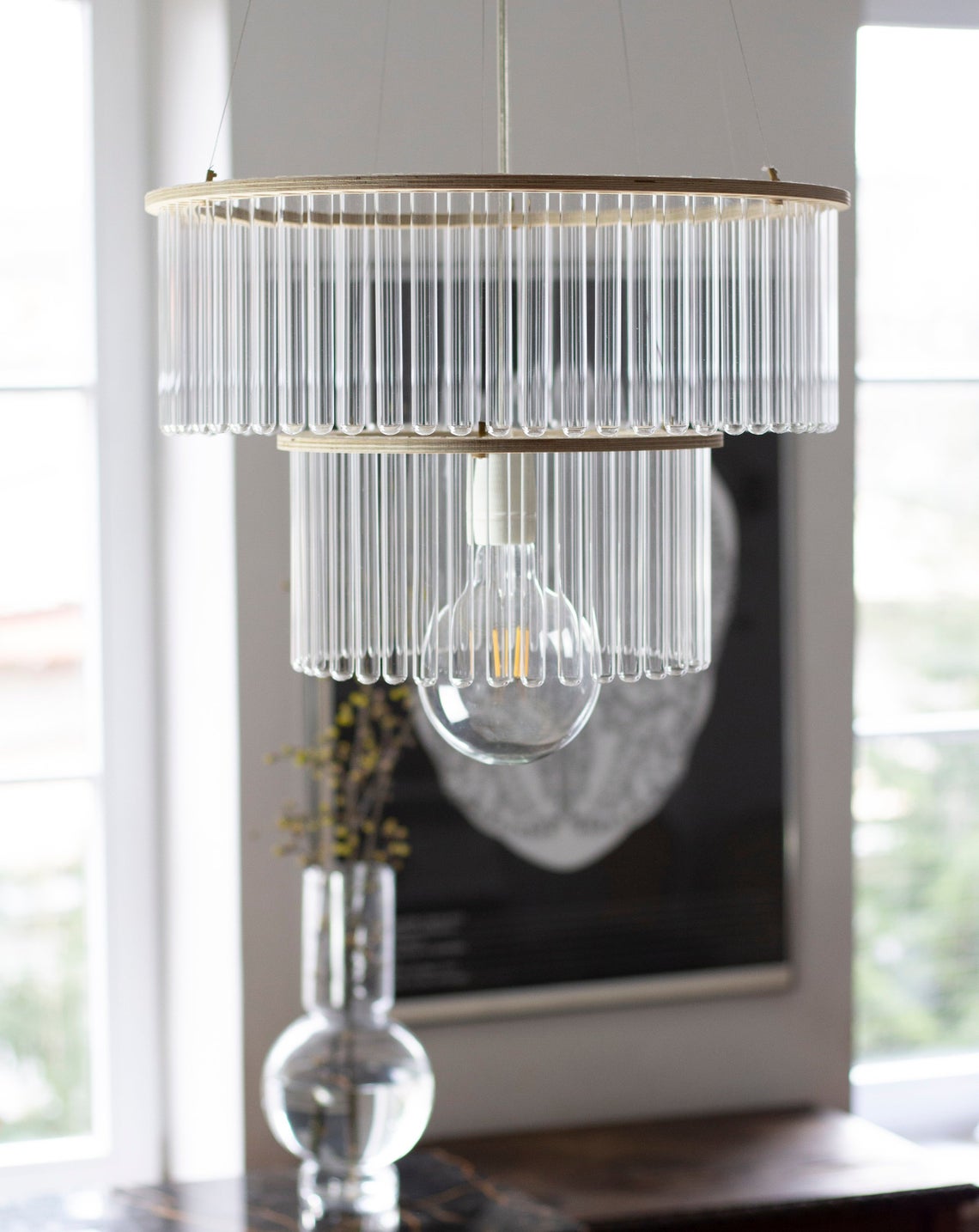 Double Test Tubes Chandelier