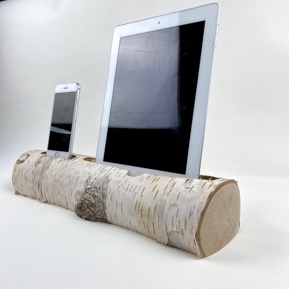 Driftwood Phone and Tablet Dock