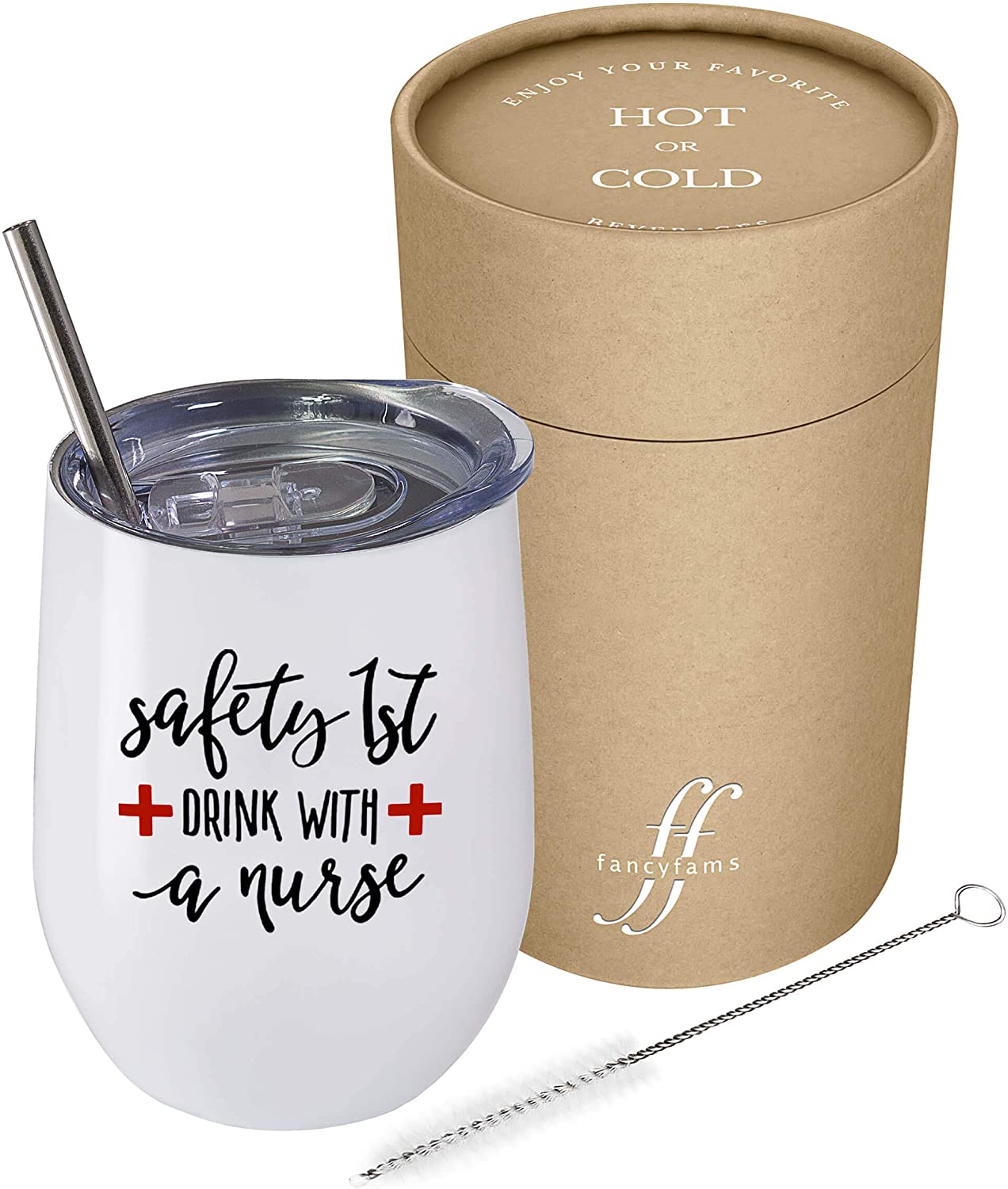 Drink with a Nurse Wine Tumbler