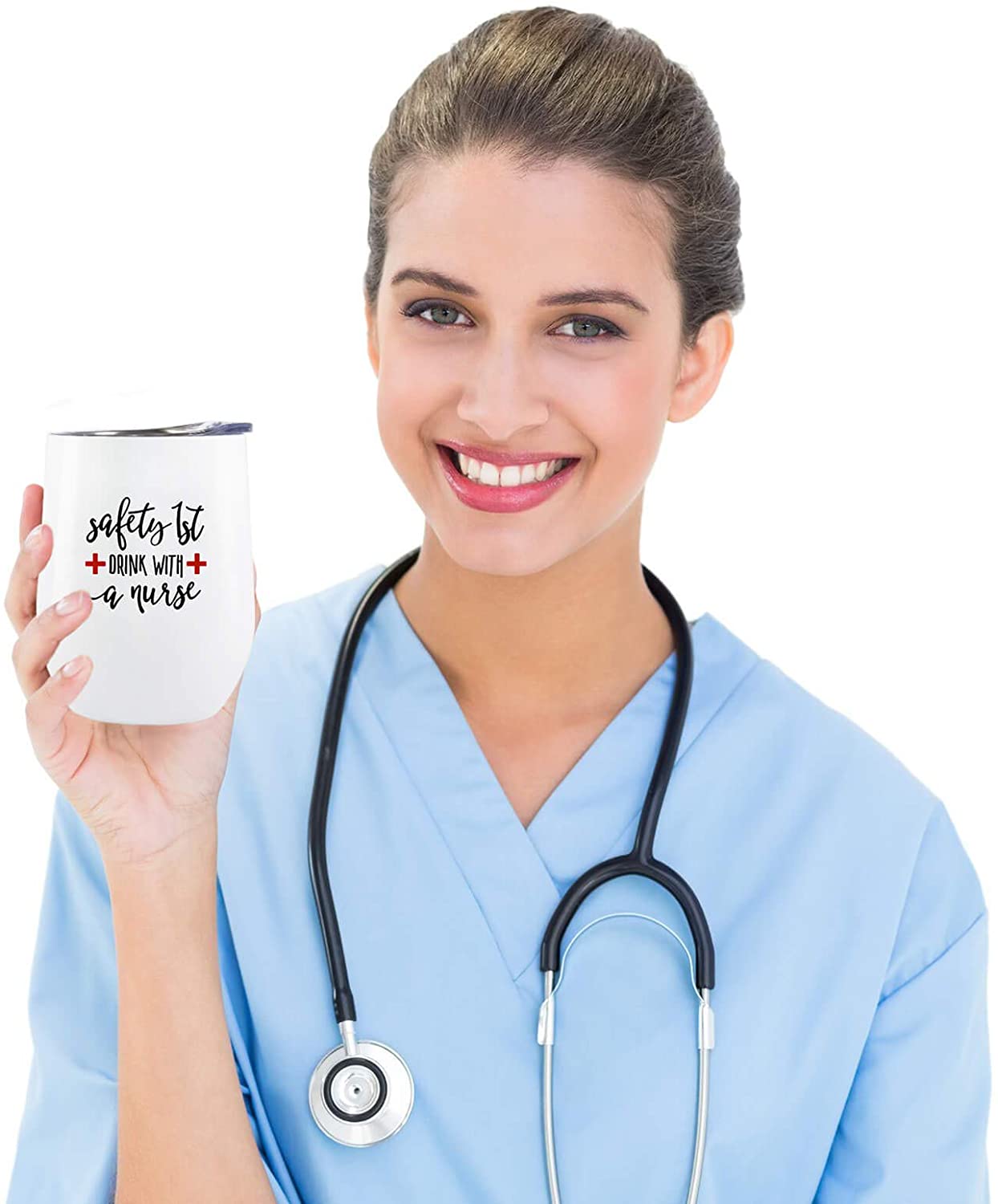 Drink with a Nurse Wine Tumbler