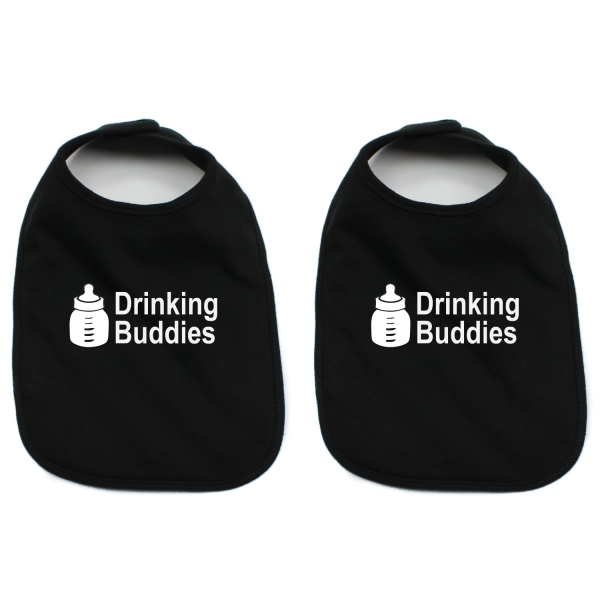 Drinking Buddies Twin Bibs