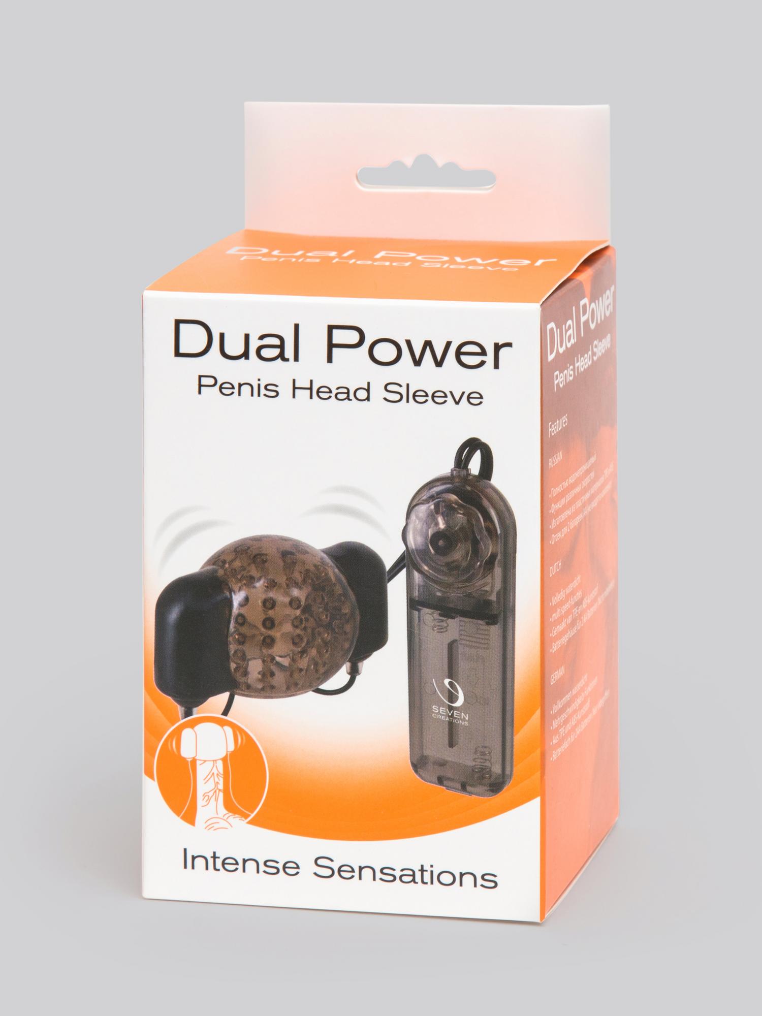 Dual Power Vibrating Penis Head Sleeve