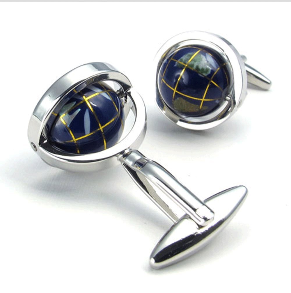 Earth-shaped Cufflinks