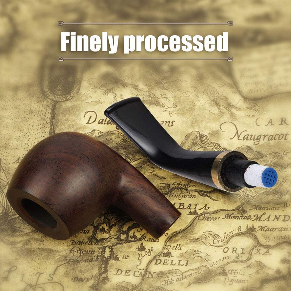 Ebony Wood Root Smoking Pipe