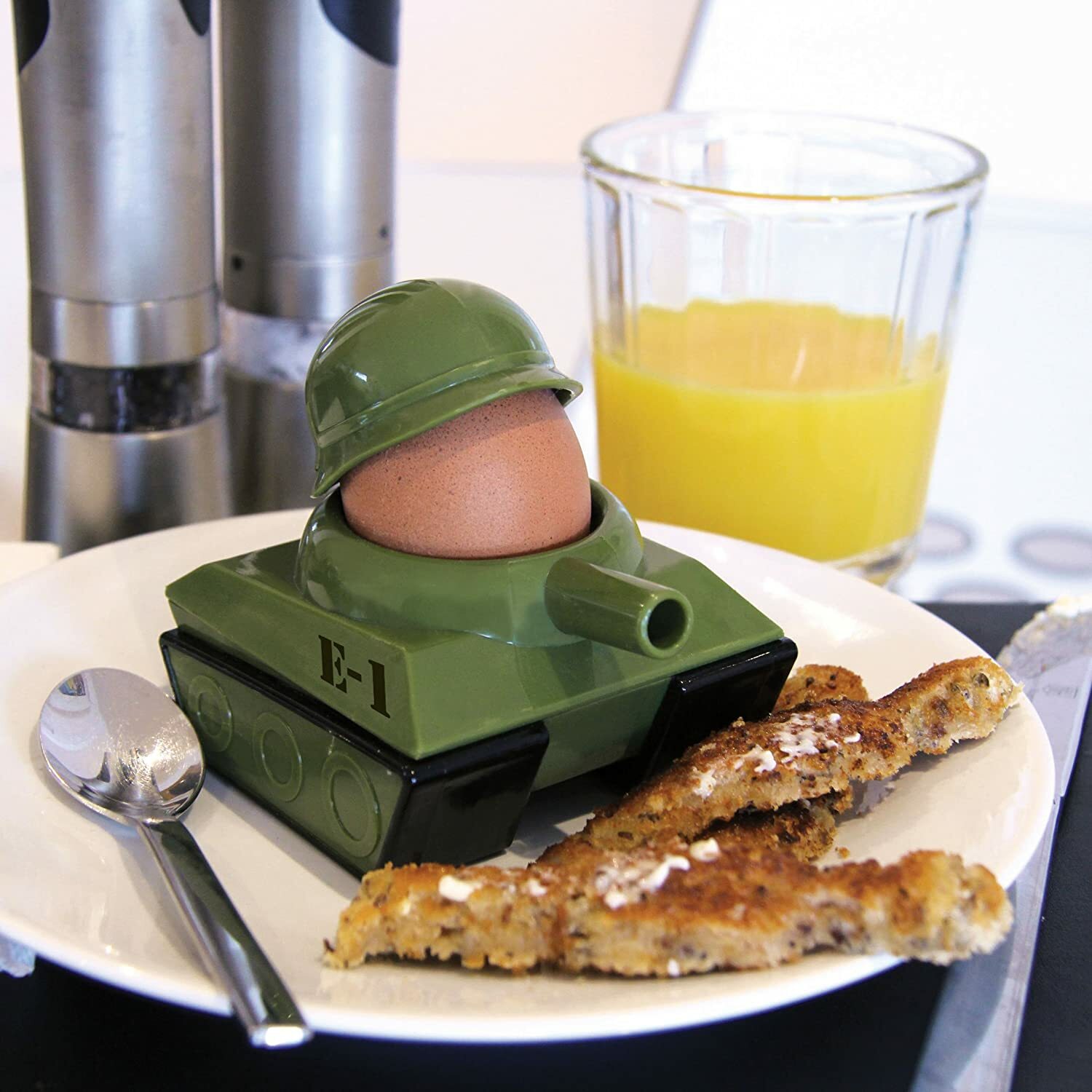 Eggsplode Egg Cup and Soldier Cutter