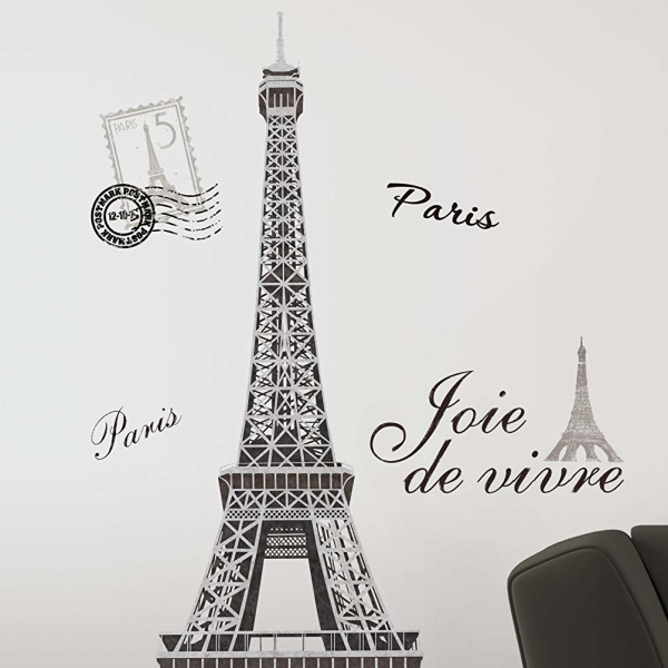 Eiffel Tower Peel and Stick Giant Wall Decal