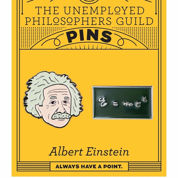 Einstein and E=mc2 Enamel Pin Set