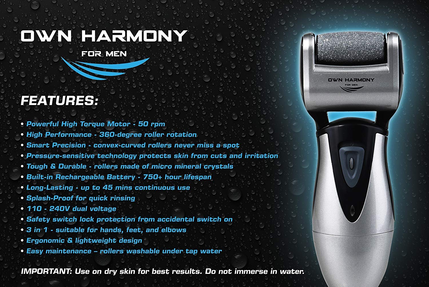 Electric Rechargeable Callus Remover