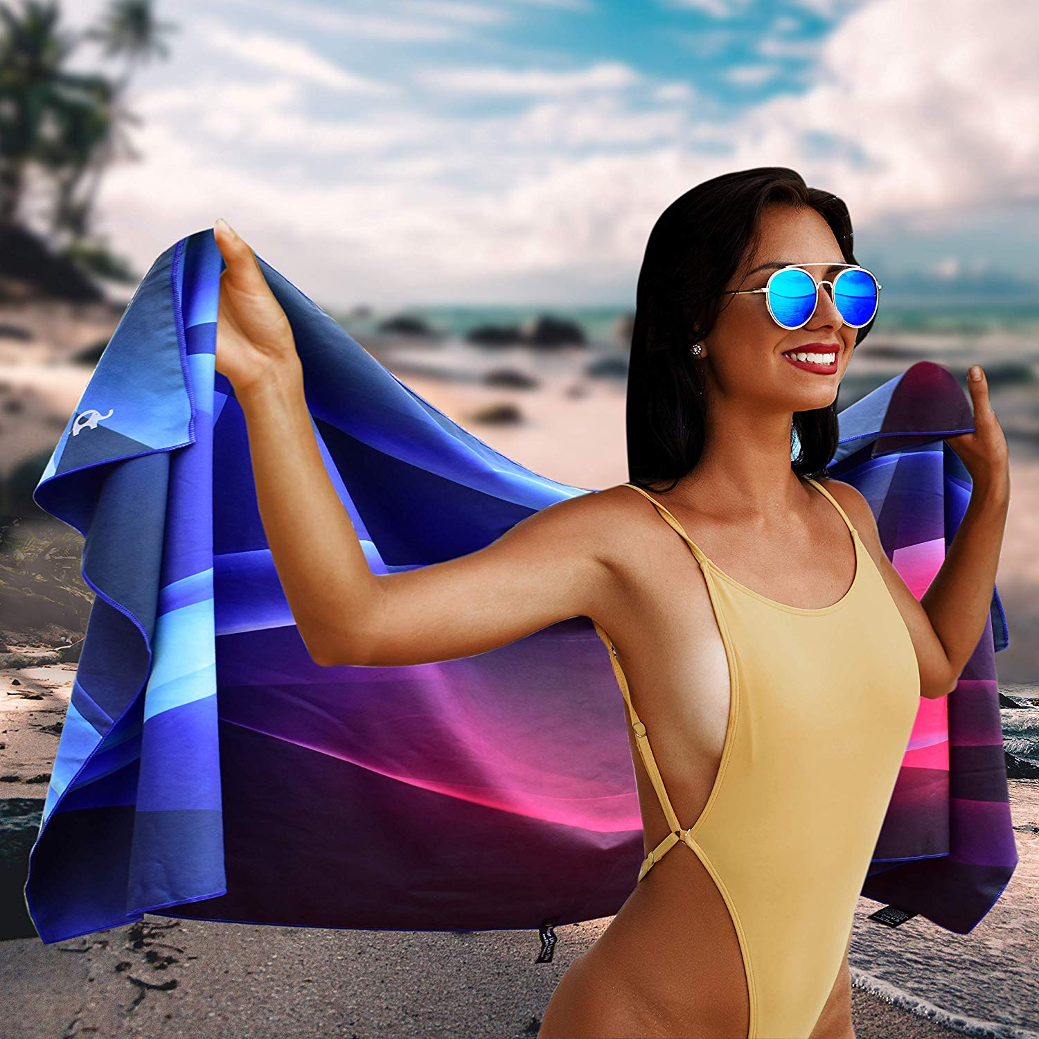 Elite Trend Microfiber Beach Towel