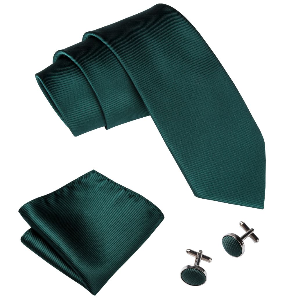 Emerald Cufflinks Necktie Set