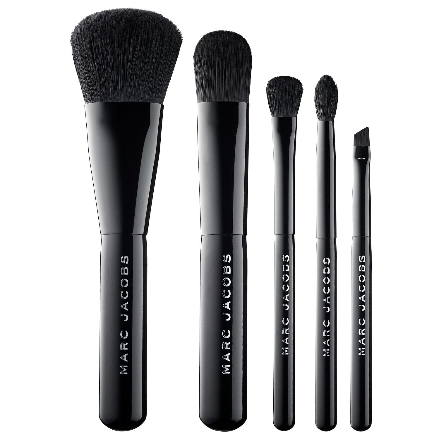 Emerald Five-Piece Travel Brush Set