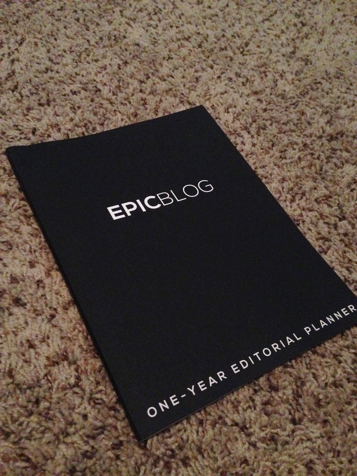 EPIC BLOG: One-Year Editorial Planner Diary