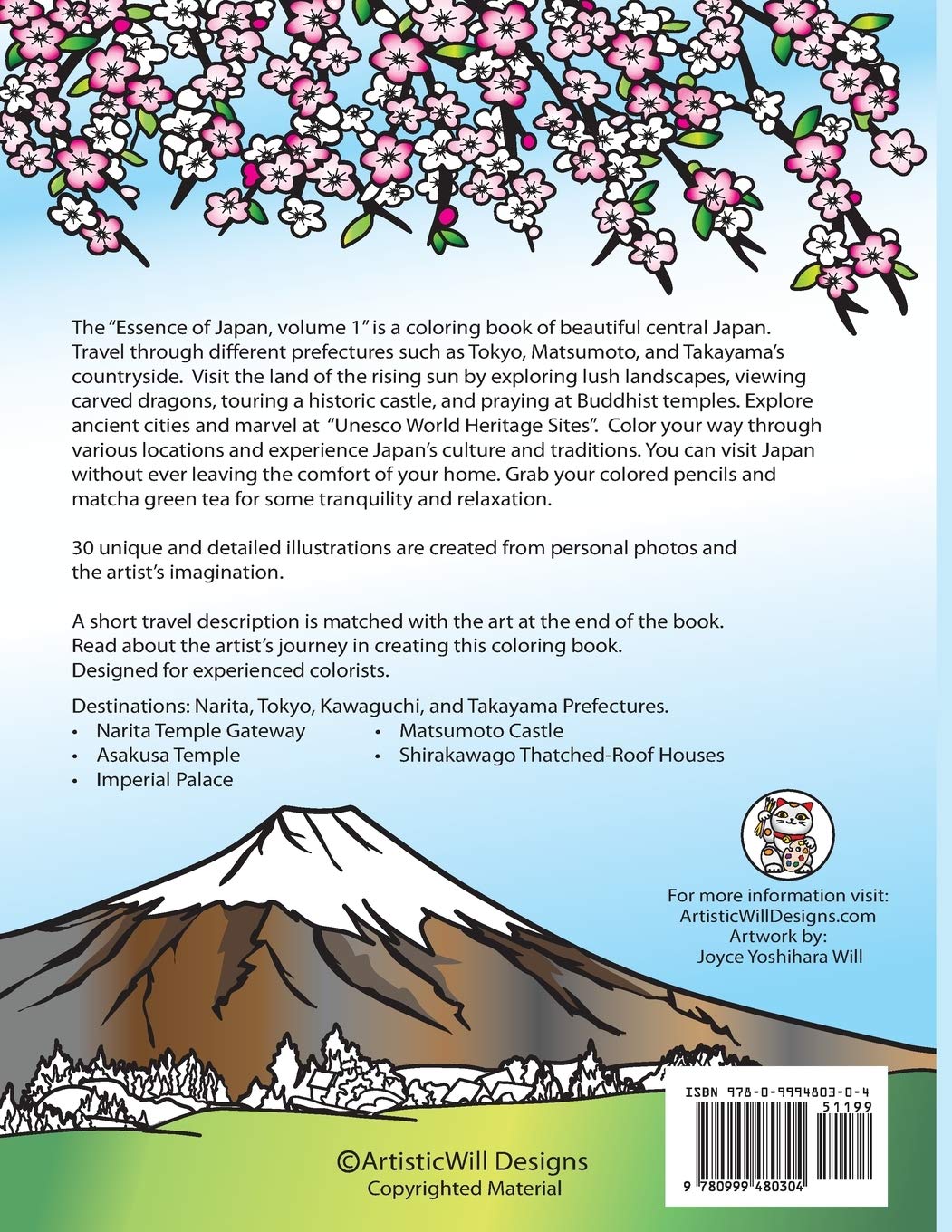 Essence of Japan: A Coloring Journey